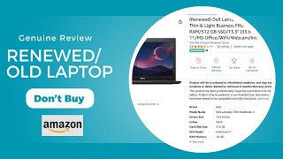 RenewedRefurbished Laptop Buy From Amazon review [upl. by Susanetta]