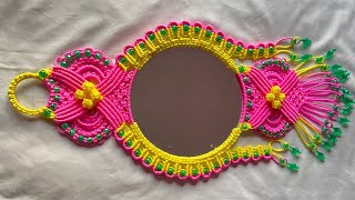 Macrame Mirror Wall Hanging macrame [upl. by Silva667]