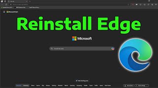 How To Reinstall Microsoft Edge Browser in Windows 11 [upl. by Olly]