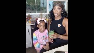 Porsha Williams Daughter Pilar Makes Juicer Drink For Mommy To Taste 🧃 [upl. by Hawker723]