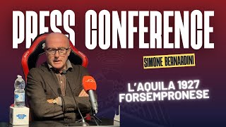 🎤 Conferenza post gara del DG Bernardini [upl. by Nievelt]