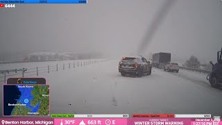 LAKE EFFECT SNOW  SW MI  LIVE STREAM ARCHIVE [upl. by Notak]