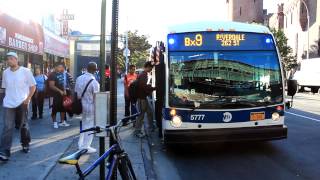 MaBSTOA Bus LFSA 5777 Bx9 w SBS Lights at Kingsbridge Rd amp Jerome Ave [upl. by Aihsenad]