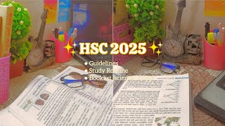 ✨ HSC 2025✨ Guidelines  study Routine 🗓️ Book list 📚Bangladeshi HSC student 🌷Rifas Sparkle [upl. by Baram]