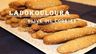 Olive Oil Cookies Greek Ladokouloura VEGAN [upl. by Joleen999]