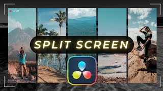 How To Split Screens in Davinci Resolve 19  EASY [upl. by Ahsinnek]