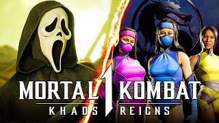 Mortal Kombat 1  NEW Ghostface Intros amp NEW Klassic Skins for Mileena Kitana amp Tanya [upl. by Adnylam]