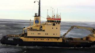 Icebreaker Scandica Lake VanernSweden [upl. by Delphinia]