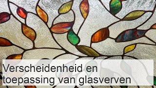 Glaskleuren  soorten en applicatietechnieken [upl. by Yrffej]