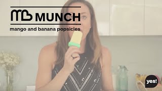 Mango and Banana Popsicle Recipe  Michelle Bridges [upl. by Noied]