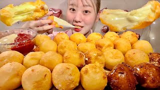 ASMR Fried Cheese Ball【Mukbang Eating Sounds】【English subtitles】 [upl. by Yssak917]