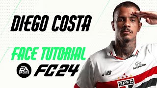 EA FC 24  DIEGO COSTA FACE TUTORIAL  STATS SÃO PAULO [upl. by Golanka]