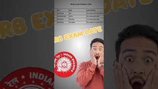 RRB exam date 🚇🚇🔥2024 exam date [upl. by Angelika]