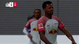 Gameplay  RB Leipzig  SC Freiburg  Bundesliga  20242025 [upl. by Anelas]