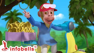 একটা বানর দোকান খুললMonkey Song  Bengali Rhymes amp Kids Songs  Infobells ekbandarnekholidukaan [upl. by Conyers]