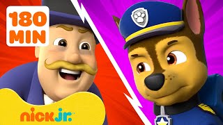 PAW Patrol Pups vs Mayor Humdinger 2 w Chase  3 Hour Compilation  Nick Jr [upl. by Airdnas]