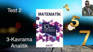 Karekök Yayınları 10 Sınıf Matematik Ünite 3 Kavrama Test2  Analitik [upl. by Raseac]