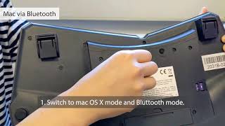 PERIBOARD613  How to Connect via Bluetooth and 24 G  Perixx [upl. by Ahsenev]