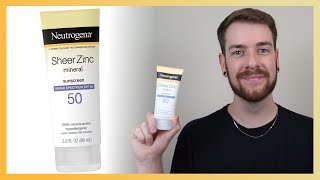 Neutrogena Sheer Zinc Sunscreen SPF 50 Review [upl. by Cita903]