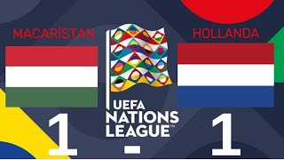 Macaristan  Hollanda  UEFA Uluslar Ligi Maç Özeti [upl. by Maillij]