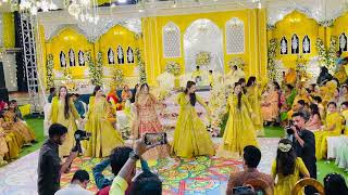 Haldi dance performance by bridesmaids Mehendi dance wedding dance [upl. by Line]