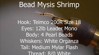 Bead Mysis Shrimp Fly Tying [upl. by Iliam]