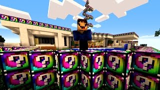 Minecraft Notchs Mansion  SPIRAL LUCKY BLOCK PVP [upl. by Nnayt]