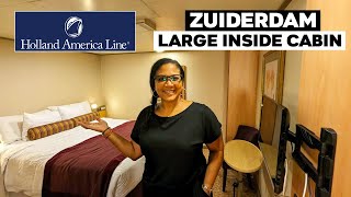 Holland America Zuiderdam Large Inside Cabin Tour [upl. by Abita]