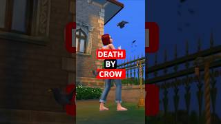 My sim got fatally attacked by a crow in the sims 4 thesims4 [upl. by Abagail]