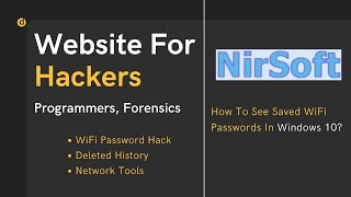 NirSoft  Website For Hackers Programmers And Forensics  Recover Password Product Keys History [upl. by Darcee]