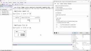 Data management How to identify and remove duplicate observations [upl. by Bridgid]