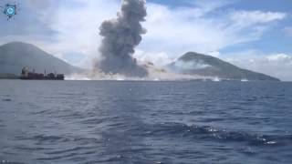 Volcano Eruption in Papua New Guinea Caught On Camera [upl. by Petes59]