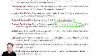 NP Completeness 2  Listing some hard problems [upl. by Ilise]