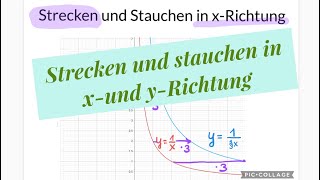 Funktionsgraphen in xRichtung und yRichtung strecken und stauchen [upl. by Ajssatsan]