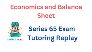 Economics Tutoring Replay  Series 65 Exam and SIE Exam [upl. by De]