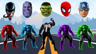 TEBAK GAMBAR Spider Man Wrong Color Puzzle  Cartoon SuperHeroes Avengers [upl. by Tihw]