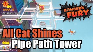 Bowsers Fury  Pipe Path Tower  All Cat Shines [upl. by Malka]