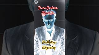 Trace Contour Effect In Photoshop photoshoptutorial shortstracecontour [upl. by Zaob]