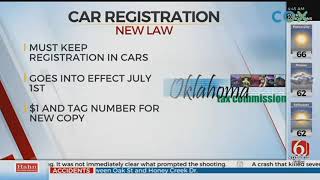 New Law Requires Drivers To Keep Registration Paper In Cars [upl. by Nay128]