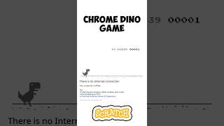 I made the CHROME DINO GAME 😉 IN SCRATCH  Endless Runner scratch scratchprogramming shorts [upl. by Cini]