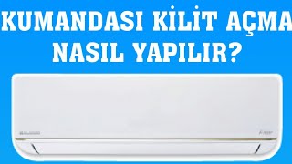 Alarko Klima Kumandası Kilit Açma Nasıl Yapılır [upl. by Novelc]