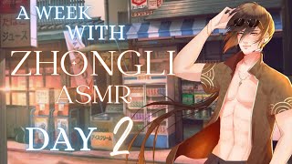 DAY 2 A Week With Zhongli  Ice Cream Date in Inazuma M4A Genshin Impact ASMR [upl. by Sherrod]