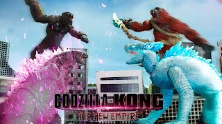 Godzilla x Kong The New Empire  Final Battle in StopMotion  The SwitchMotion 4k [upl. by Kcirdec438]