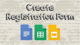 How to create a registration form with Google Docs [upl. by Mureil446]