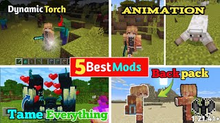 Top 5 Best Mods in Minecraft Pocket Edition Mods for MCPE  MCPE Best Addons  in Tamil  ptg [upl. by Sairahcaz]