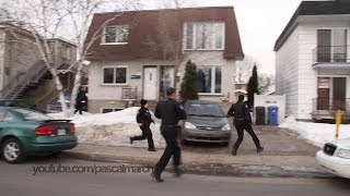 Multiple cops run for backup  Les policiers de Longueuil accourent 2252014 [upl. by Cheffetz842]