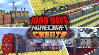 1000 days FULL MOVIE  Minecraft Create Mod  EP 115 [upl. by Nasia849]