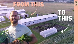 He Quit Industrial Farming To Start A Regenerative Farm  Good Ground Farm Tour [upl. by Alyehs]