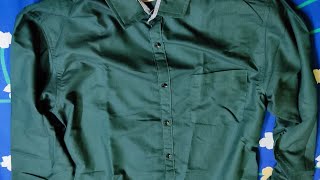 VeBNoR Men Solid Formal Dark Green Shirt on Flipkart [upl. by Ennagrom]