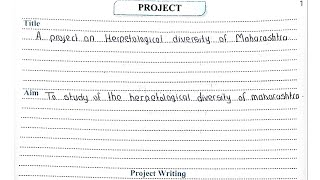 Class 11th biology project file  A project on Herpetological diversity of Maharashtra [upl. by Ivonne]